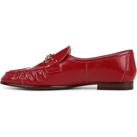 Sam Edelman Womens Lucca Bit Leather Loafer (Deep Scarlet) Size 5M - Picture 2 of 9